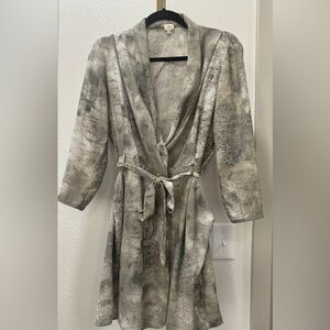 Aritzia Wilfred snakeprint wrap dress